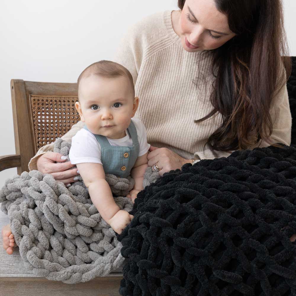 knitted cotten blanket