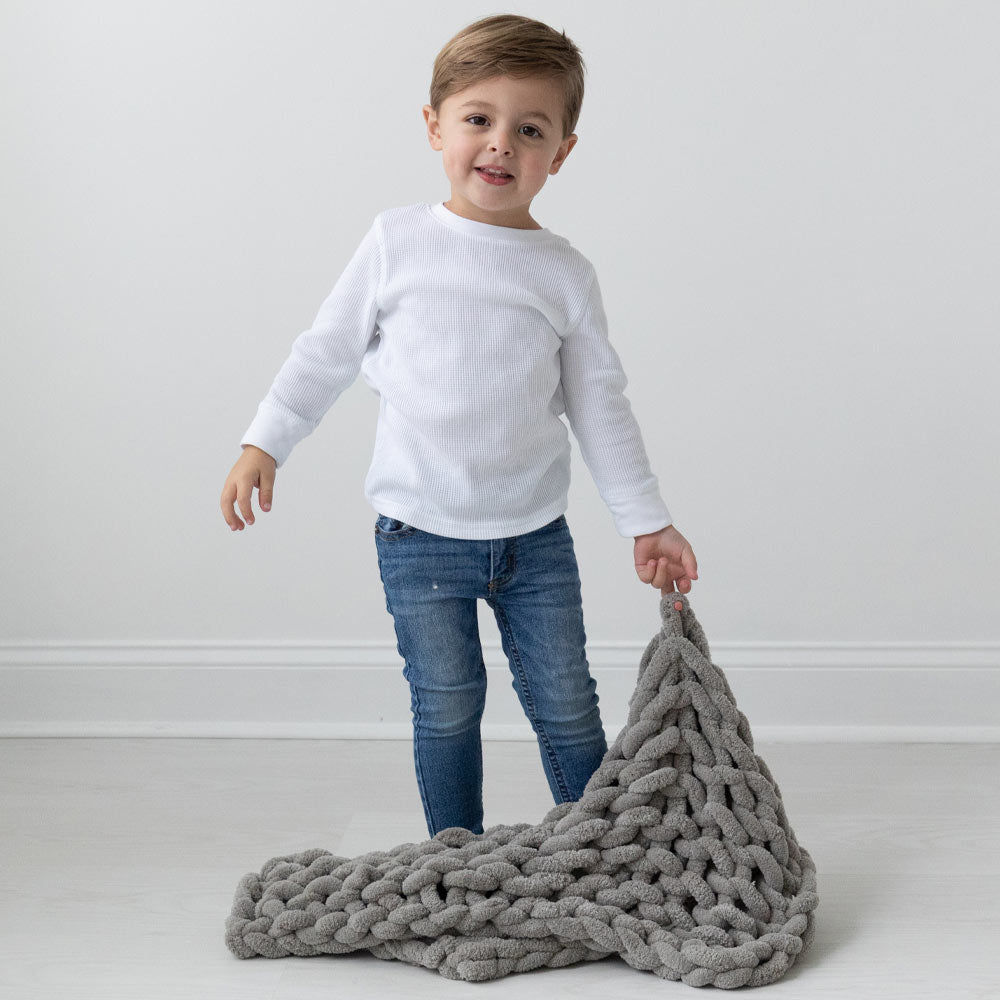 knitted cotten blanket