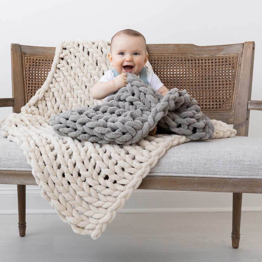 knitted cotten blanket