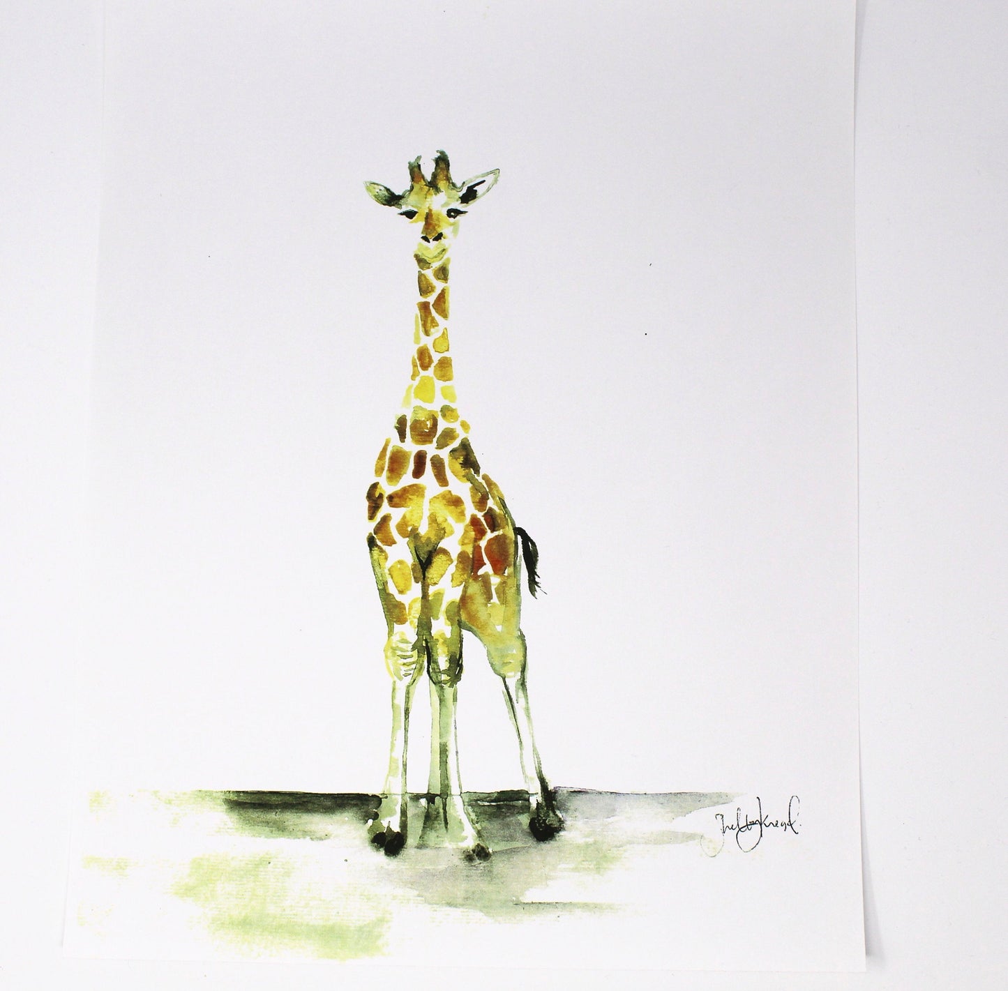children's geraffe painting