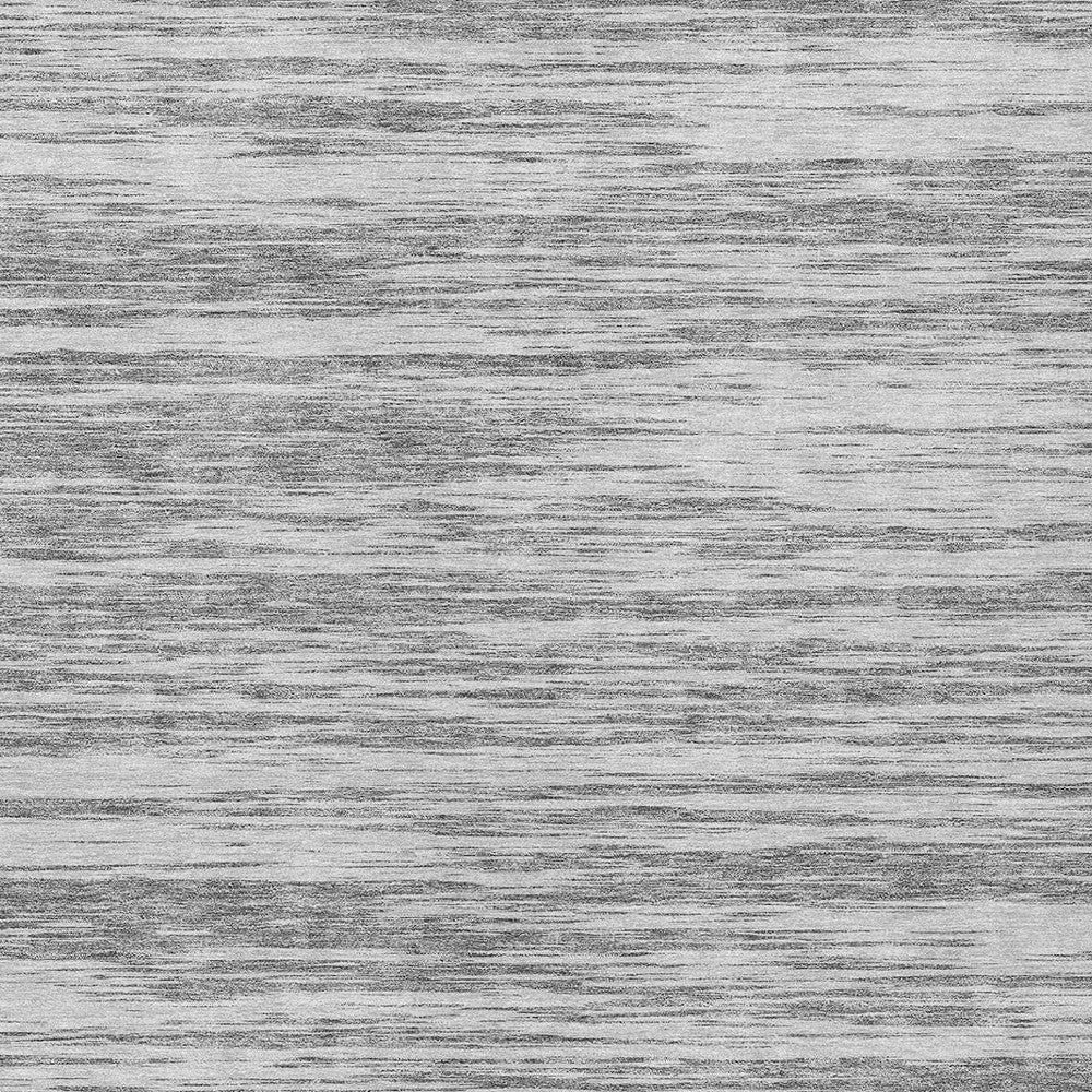 5' X 8' Gray And Ivory Abstract Washable Indoor Outdoor Area Rug-3