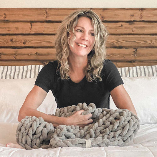 knitted cotten blanket