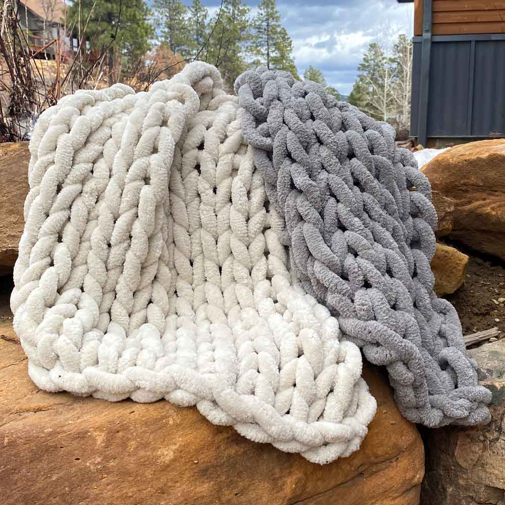 knitted cotten blanket