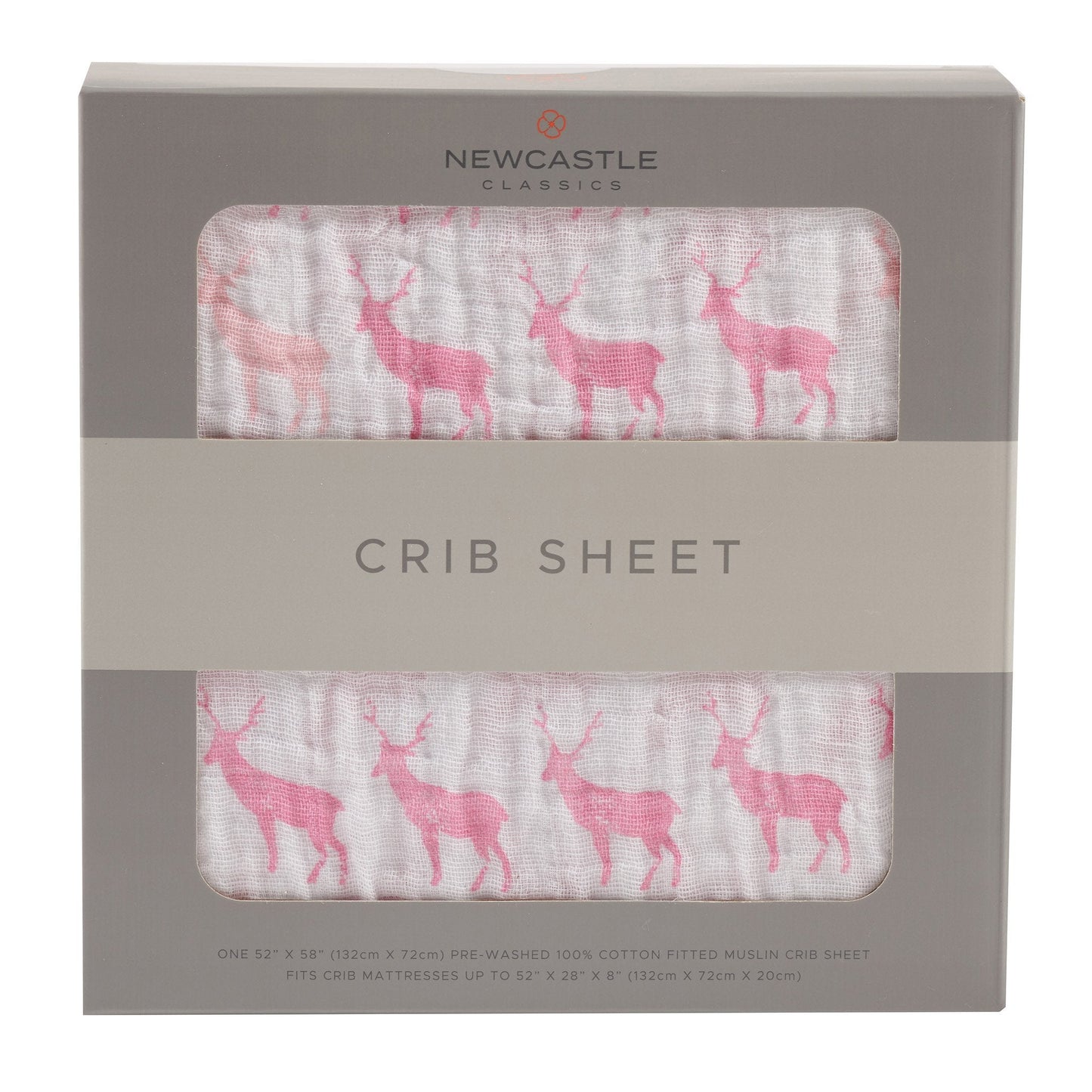 deer patterned crib sheet