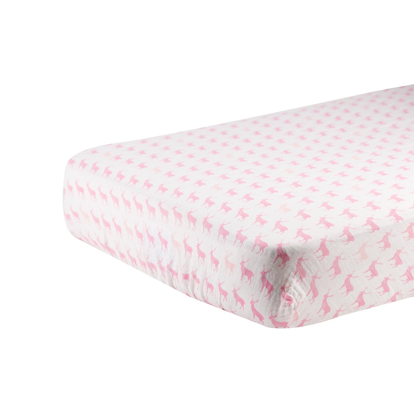 deer patterned crib sheet