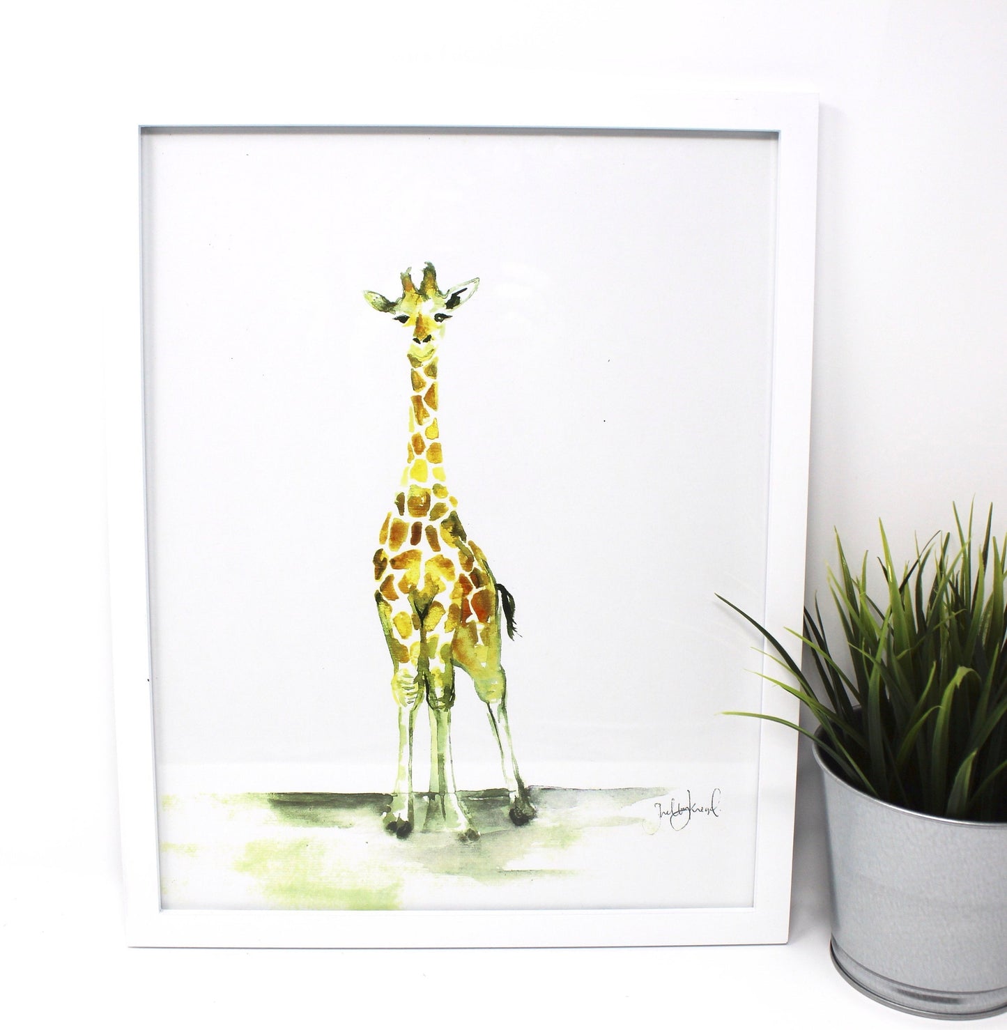 children's geraffe painting