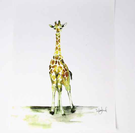 children's geraffe painting